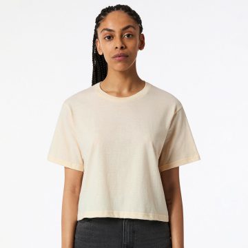 102 American Apparel Women's Fine Jersey Boxy T-Shirt