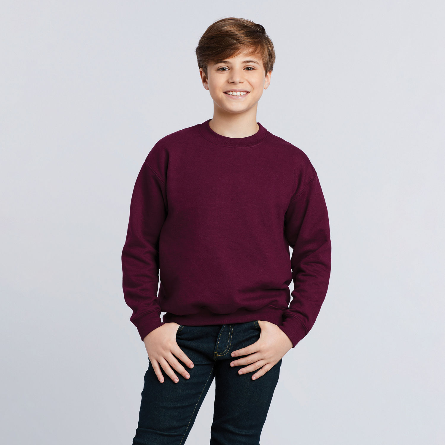 18000B Gildan Heavy Blend Youth Sweatshirt - Image 3