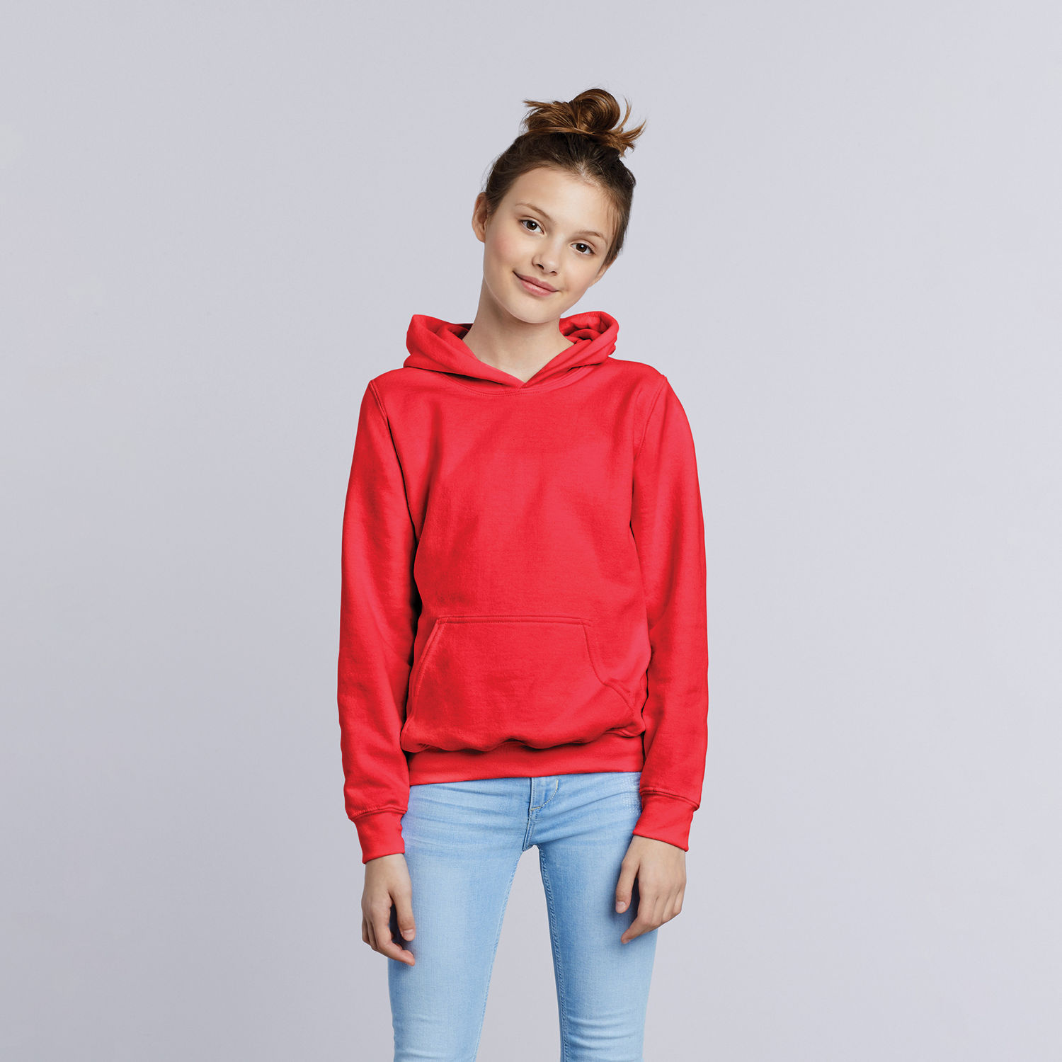 18500B Gildan Heavy Blend Youth Hooded Sweatshirt - Image 3