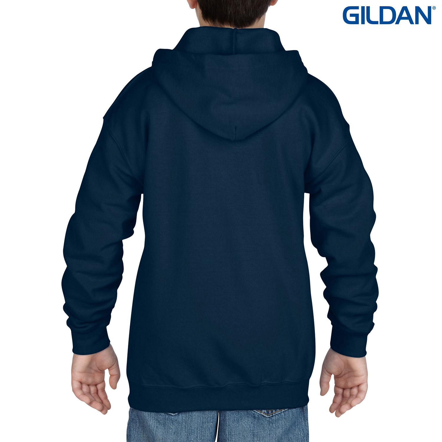 18600B Gildan Heavy Blend Youth Full Zip Hooded Sweatshirt - Image 9