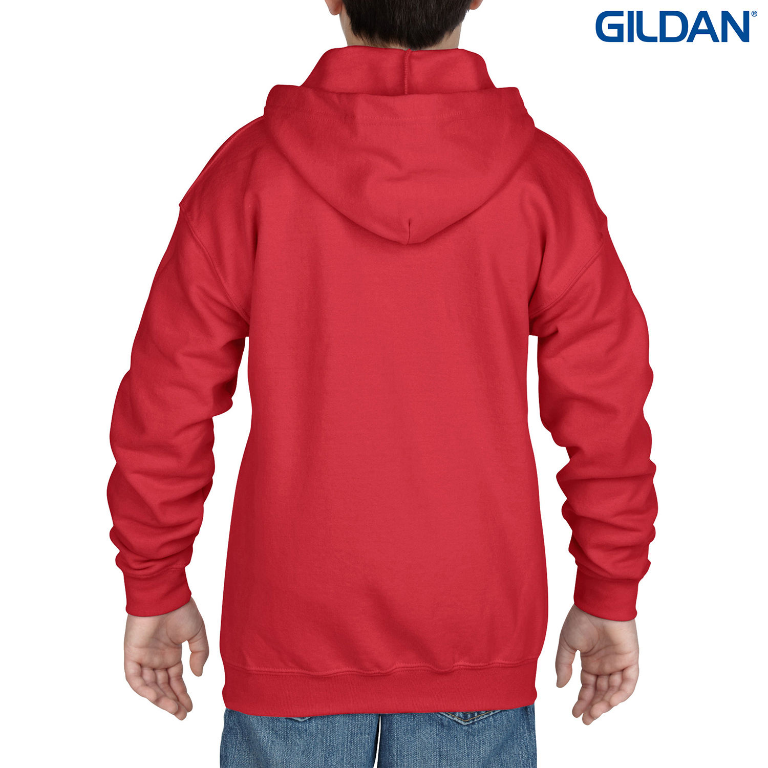 18600B Gildan Heavy Blend Youth Full Zip Hooded Sweatshirt - Image 11