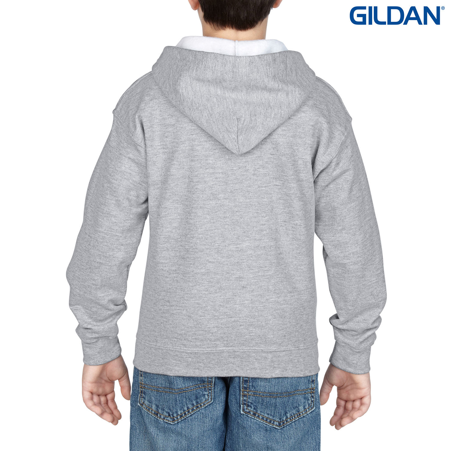 18600B Gildan Heavy Blend Youth Full Zip Hooded Sweatshirt - Image 24