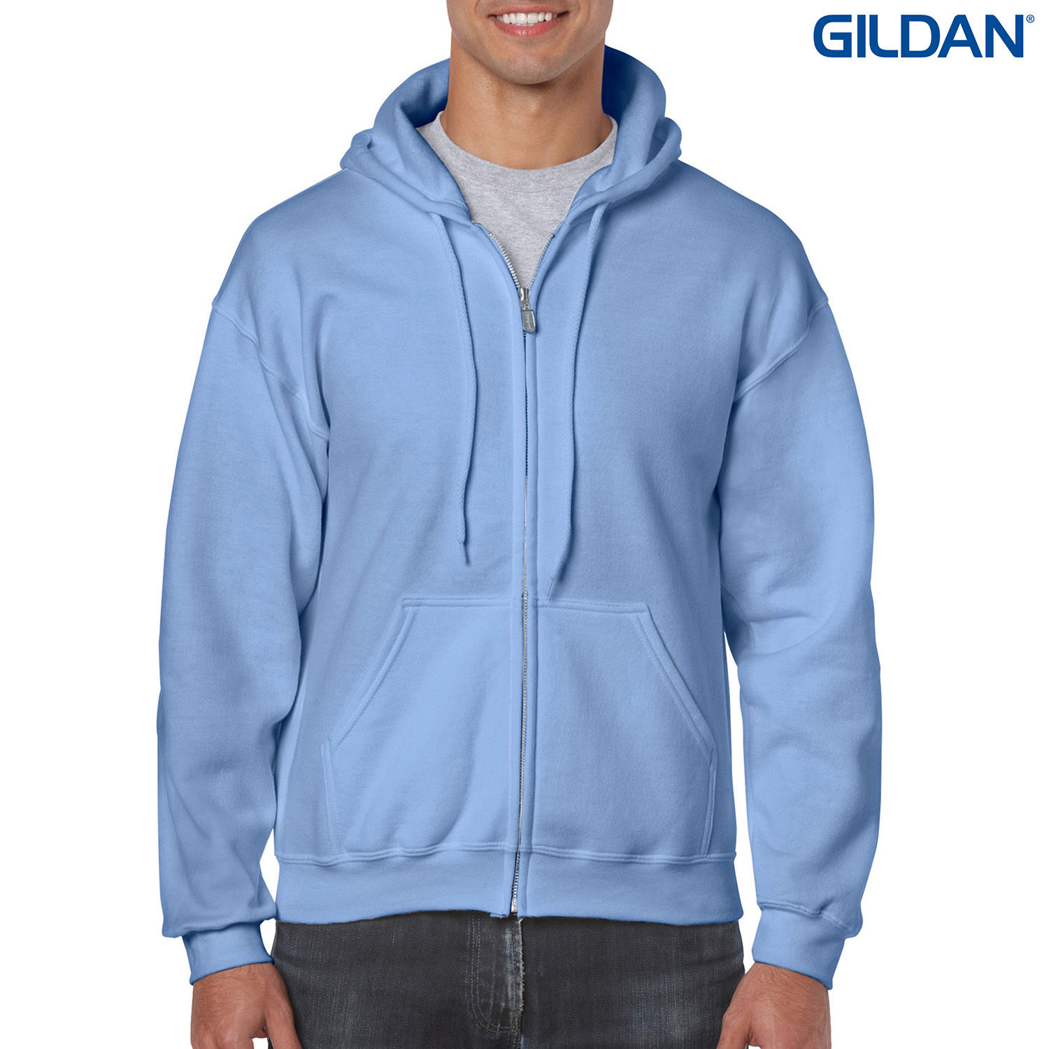 18600 Gildan Heavy Blend Adult Full Zip Hooded Sweatshirt - Image 6