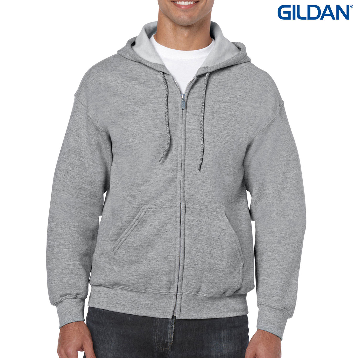 18600 Gildan Heavy Blend Adult Full Zip Hooded Sweatshirt - Image 28