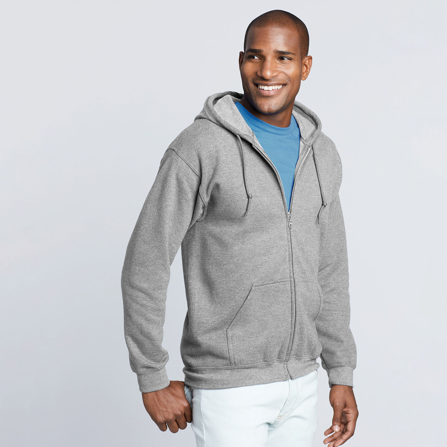 18600 Gildan Heavy Blend Adult Full Zip Hooded Sweatshirt - Image 3