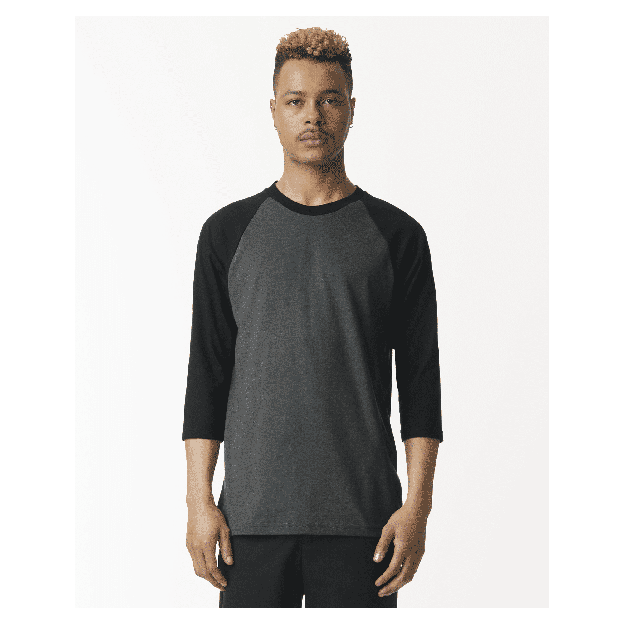 2003CVC American Apparel CVC Unisex Raglan T-shirt - Image 9