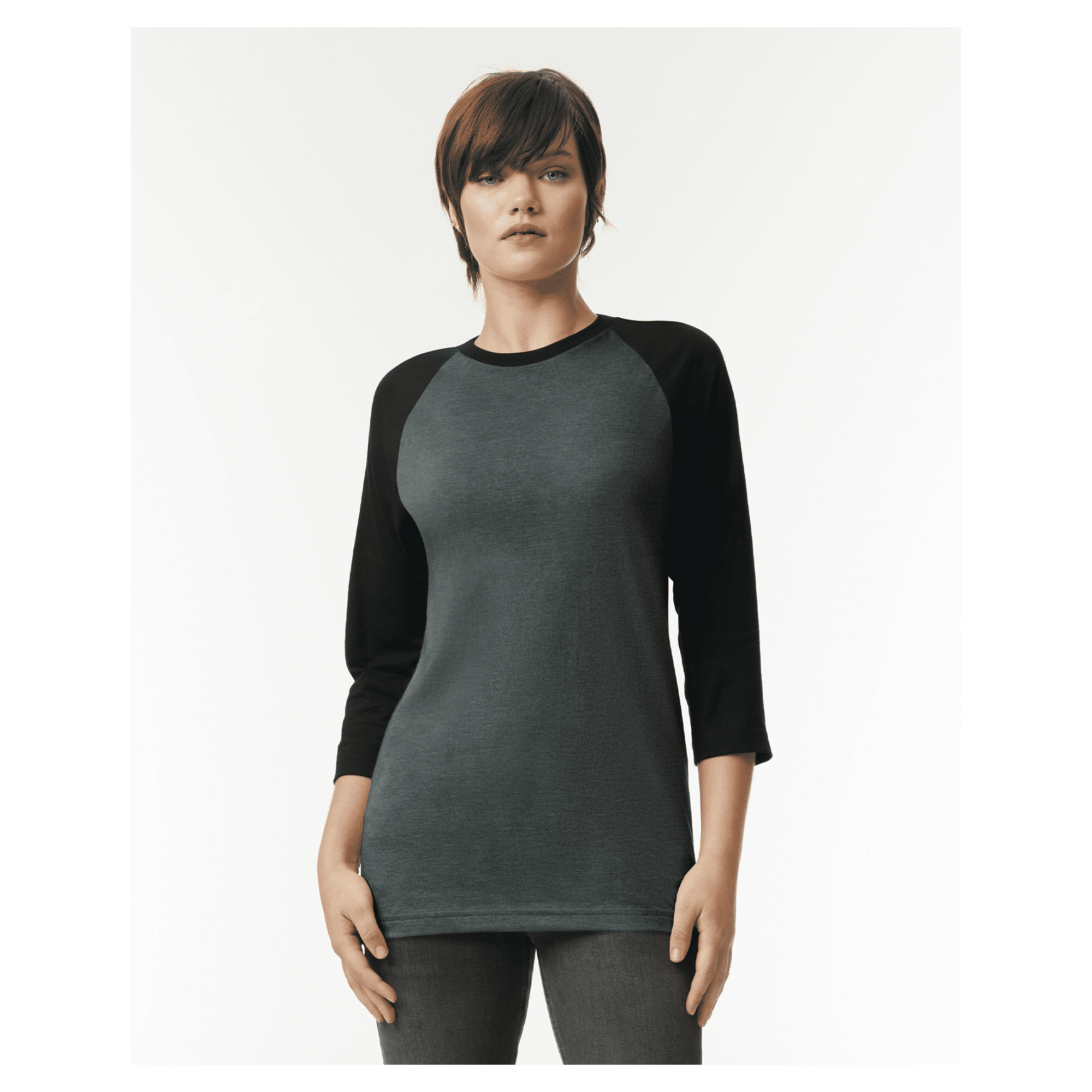 2003CVC American Apparel CVC Unisex Raglan T-shirt - Image 10