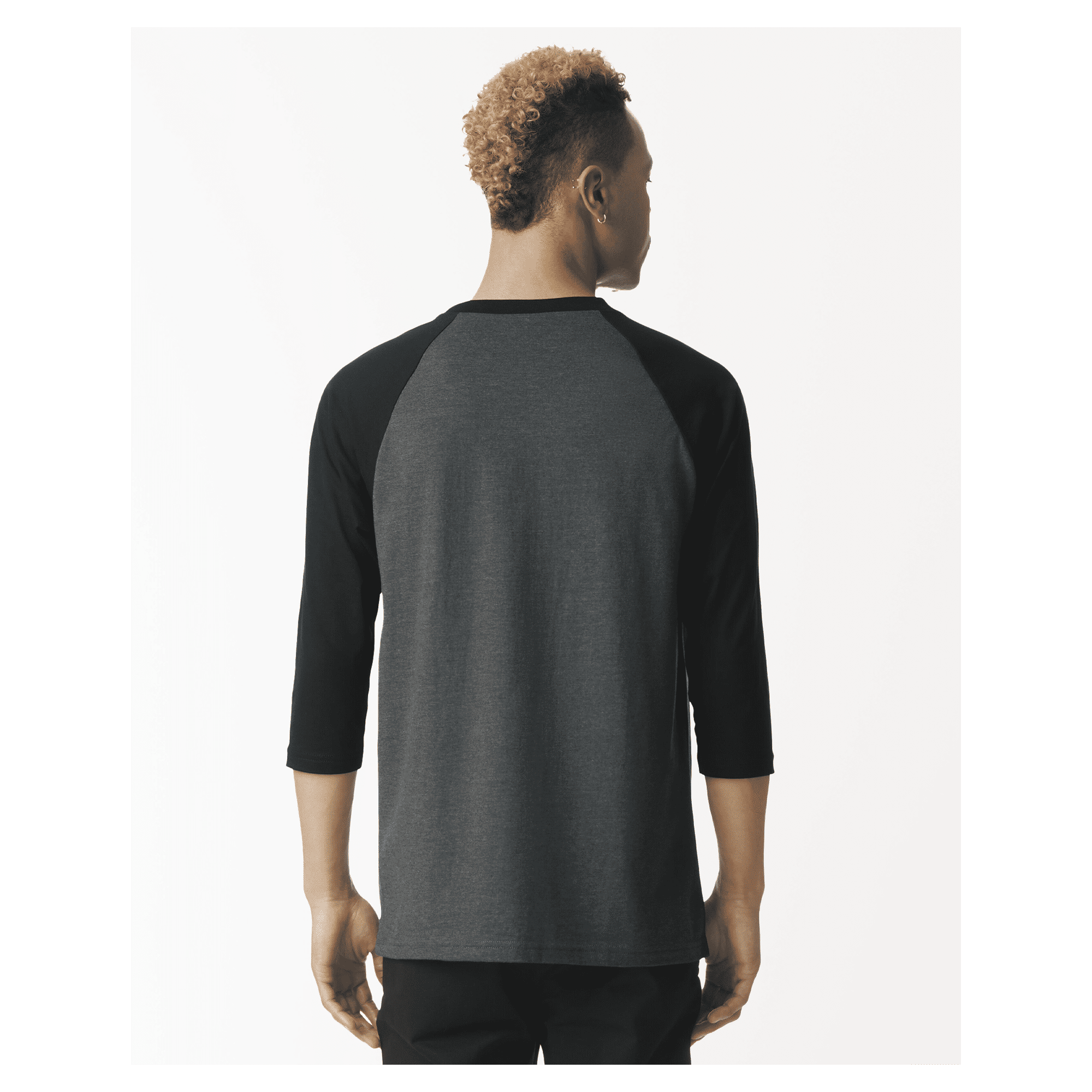 2003CVC American Apparel CVC Unisex Raglan T-shirt - Image 12