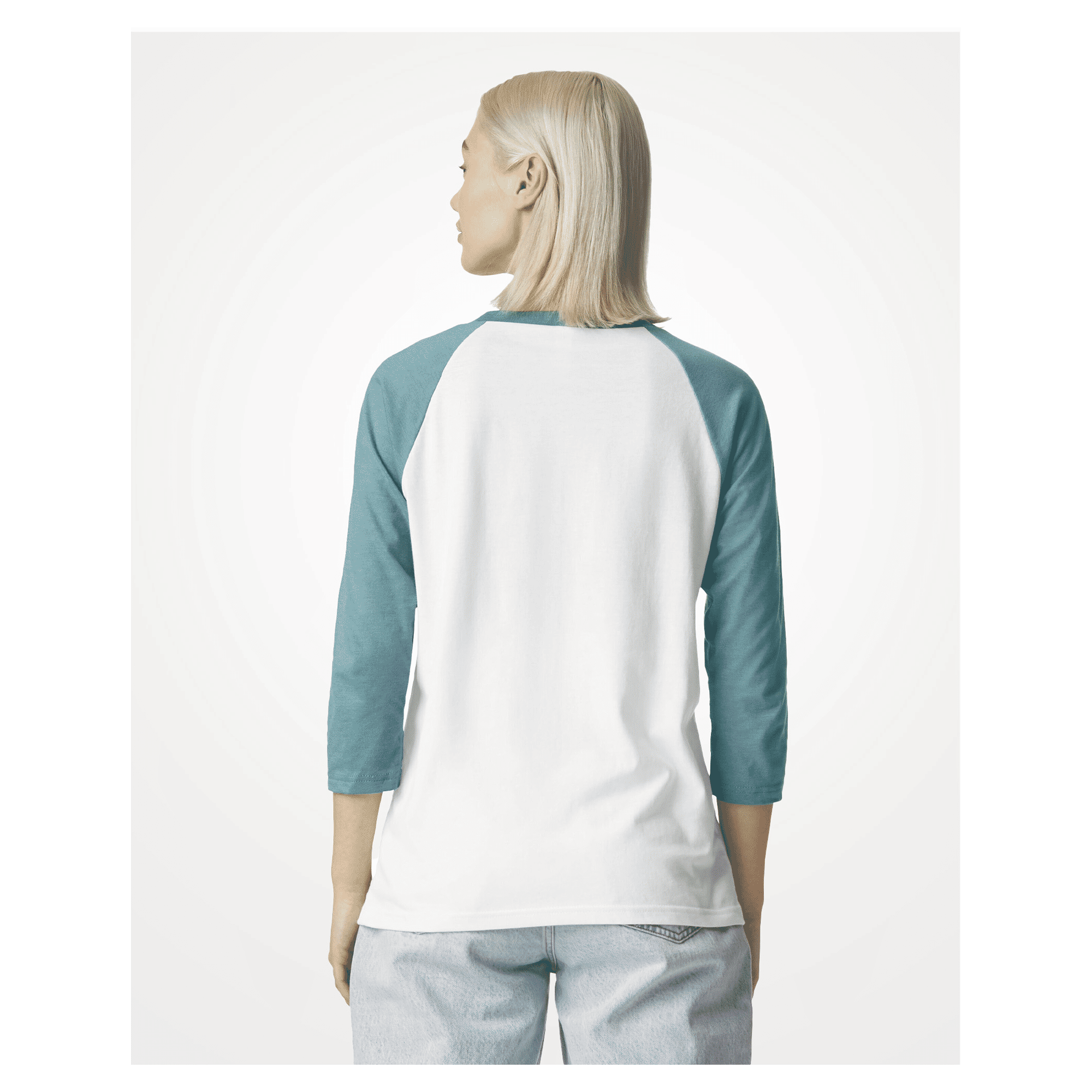 2003CVC American Apparel CVC Unisex Raglan T-shirt - Image 20