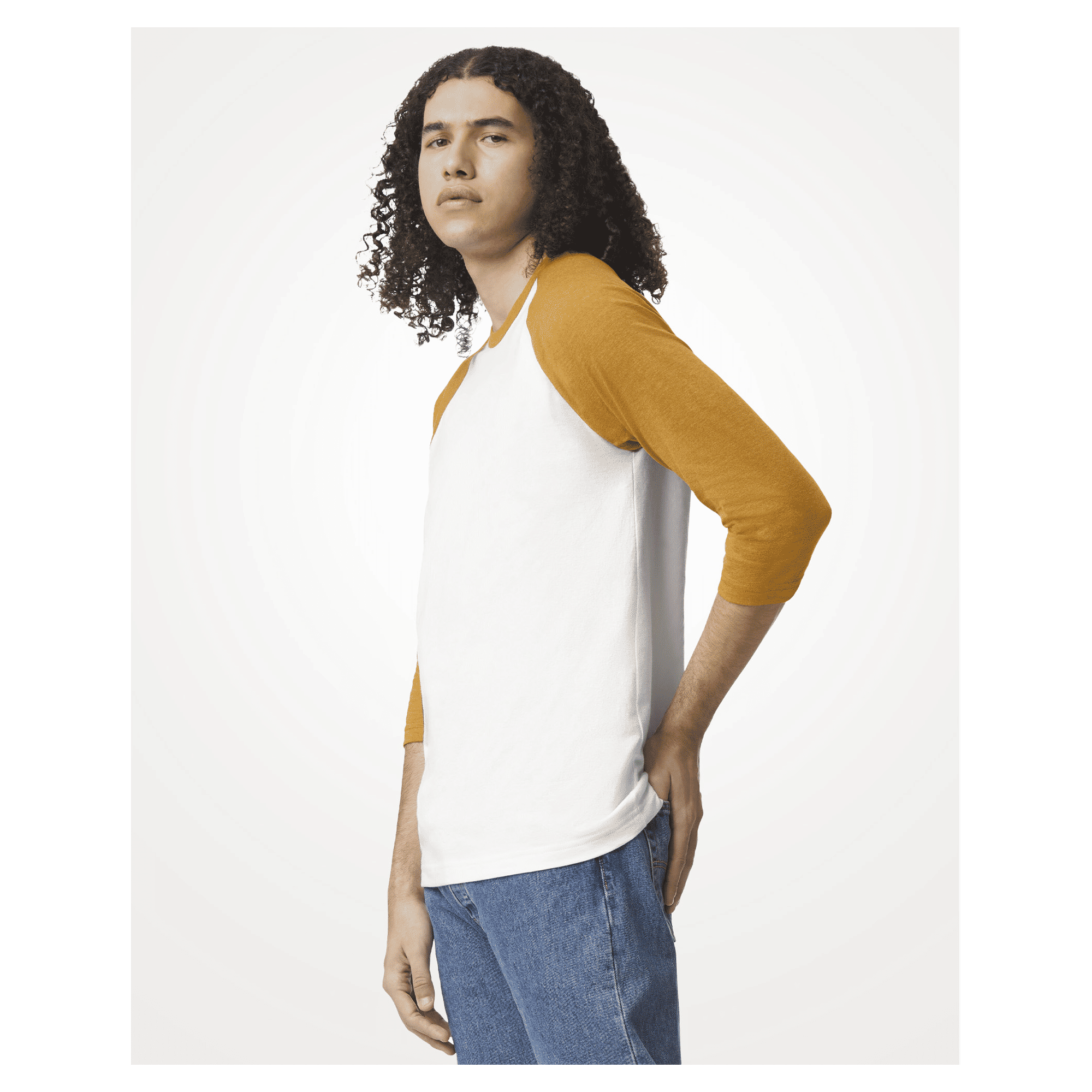 2003CVC American Apparel CVC Unisex Raglan T-shirt - Image 31