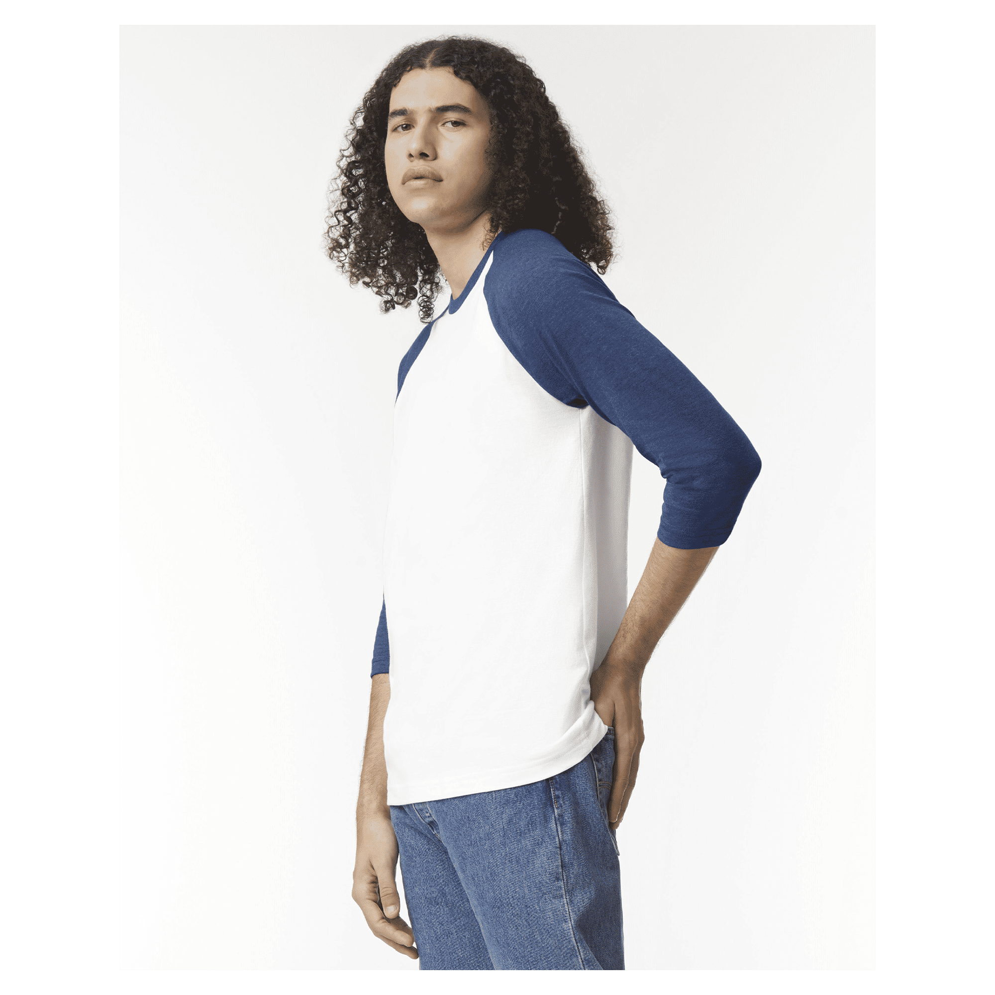 2003CVC American Apparel CVC Unisex Raglan T-shirt - Image 26