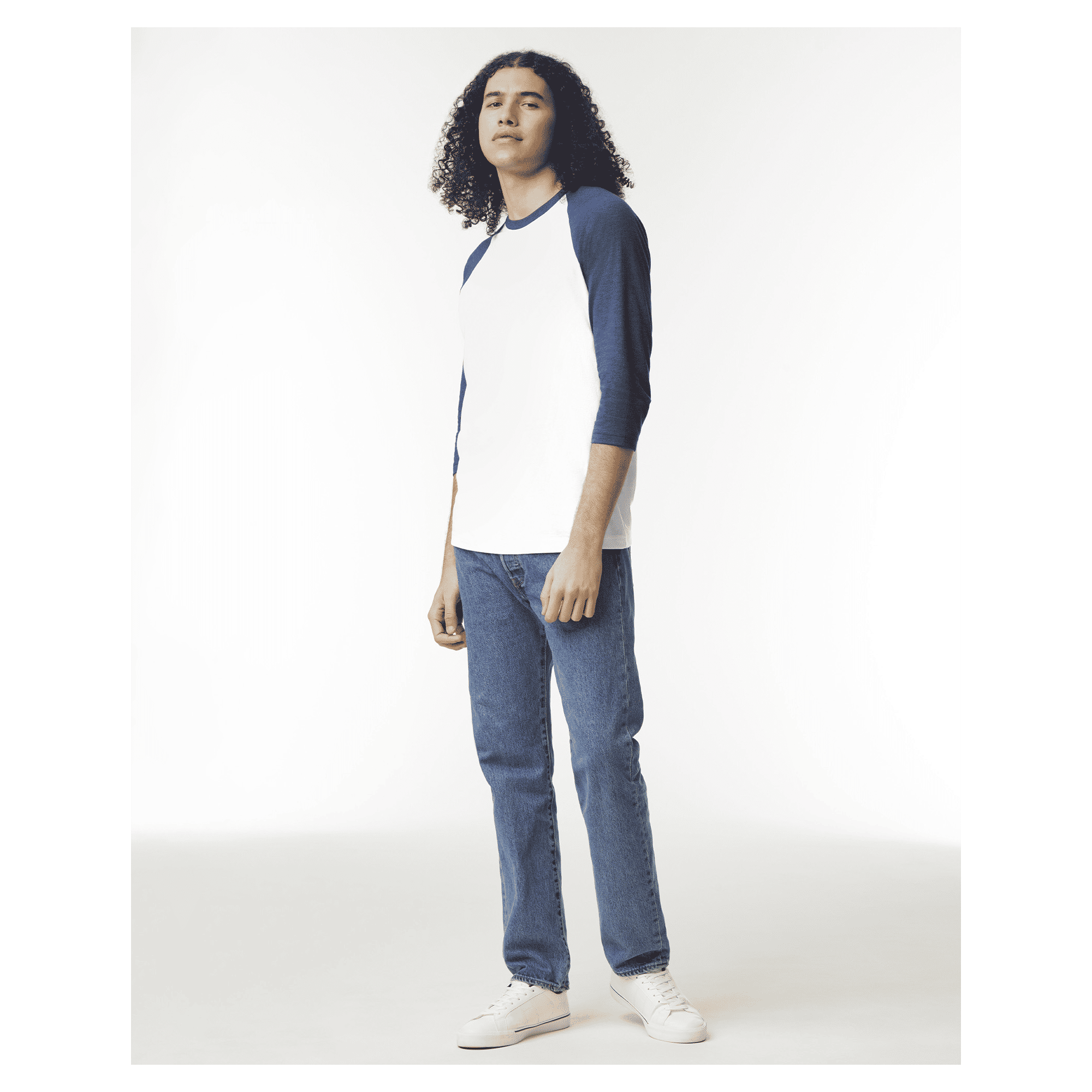 2003CVC American Apparel CVC Unisex Raglan T-shirt - Image 27