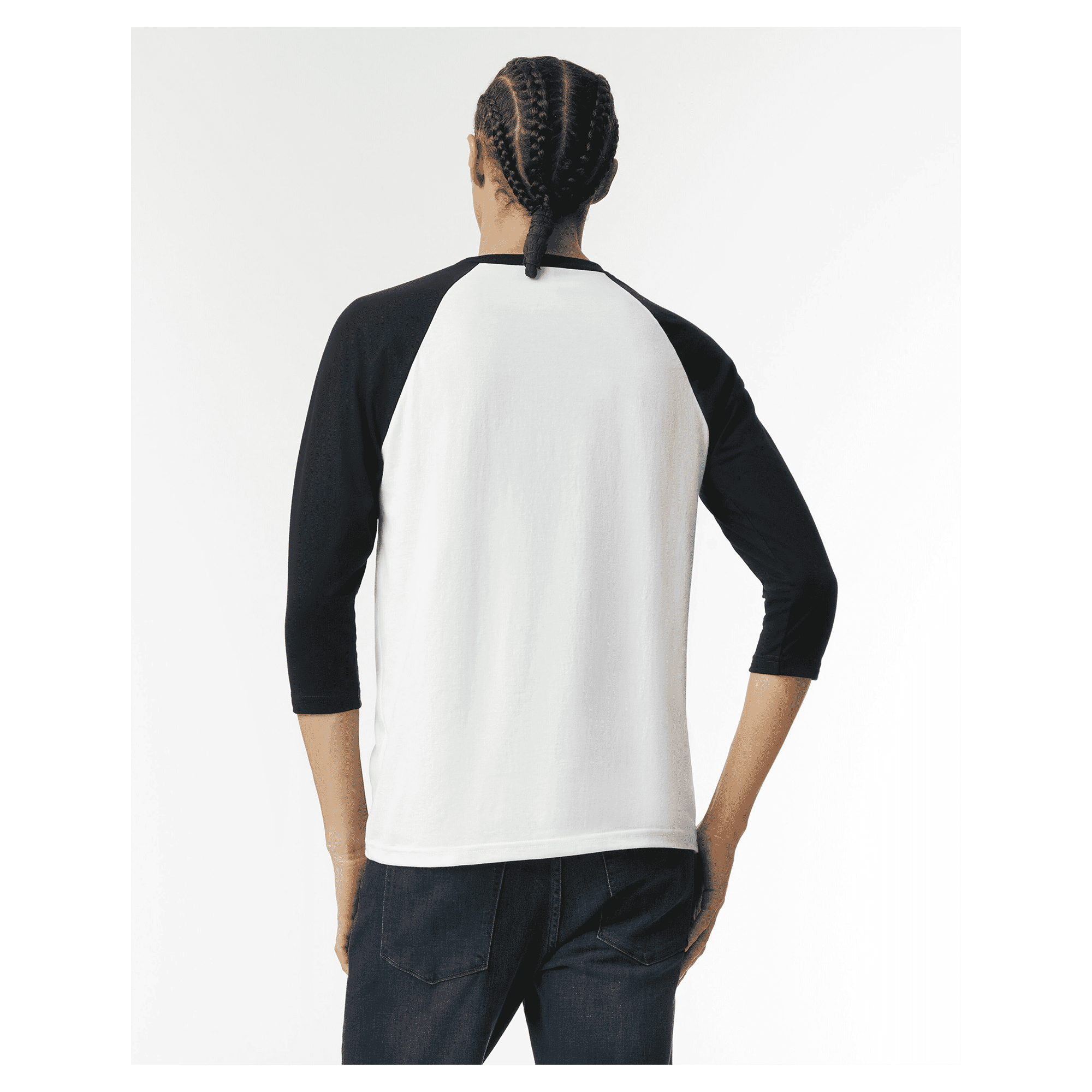 2003CVC American Apparel CVC Unisex Raglan T-shirt - Image 15