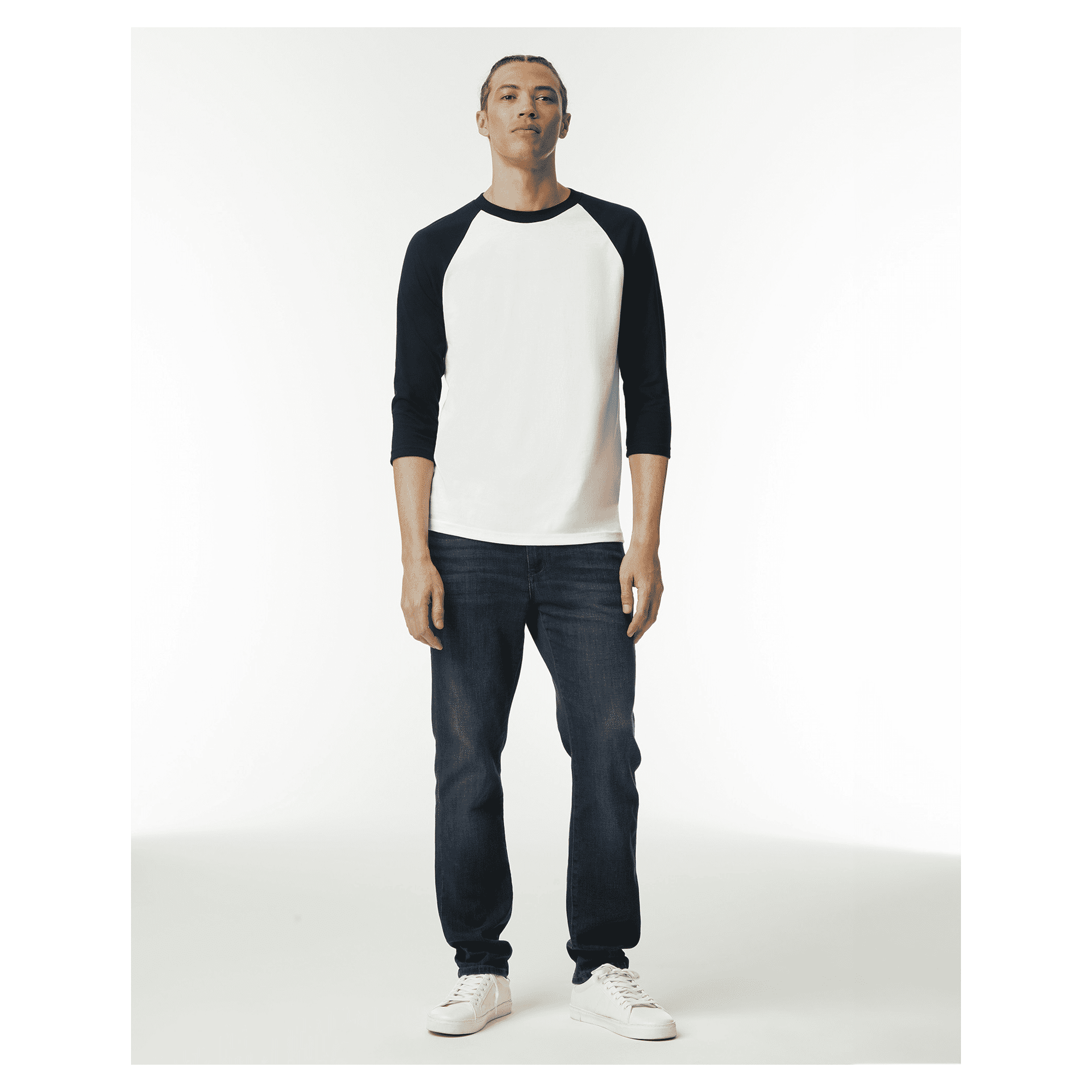 2003CVC American Apparel CVC Unisex Raglan T-shirt - Image 17