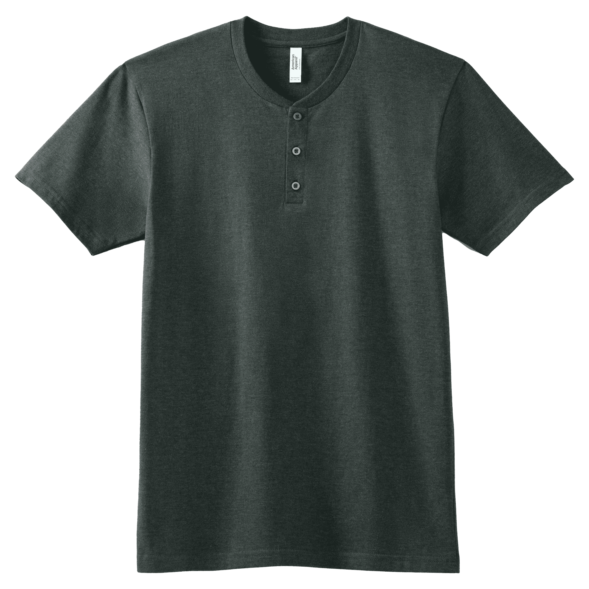2004CVC American Apparel CVC Unisex Henley T-shirt - Image 3