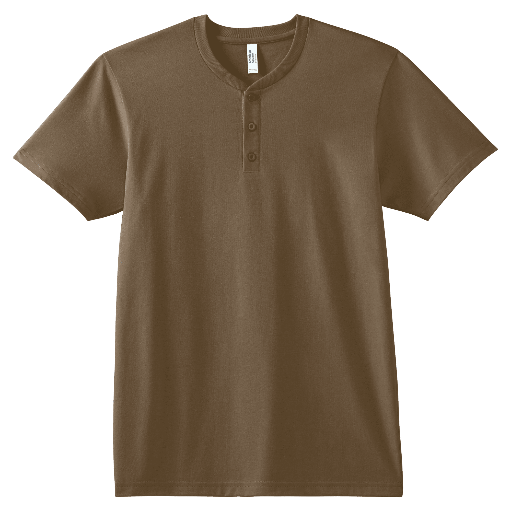 2004CVC American Apparel CVC Unisex Henley T-shirt - Image 4