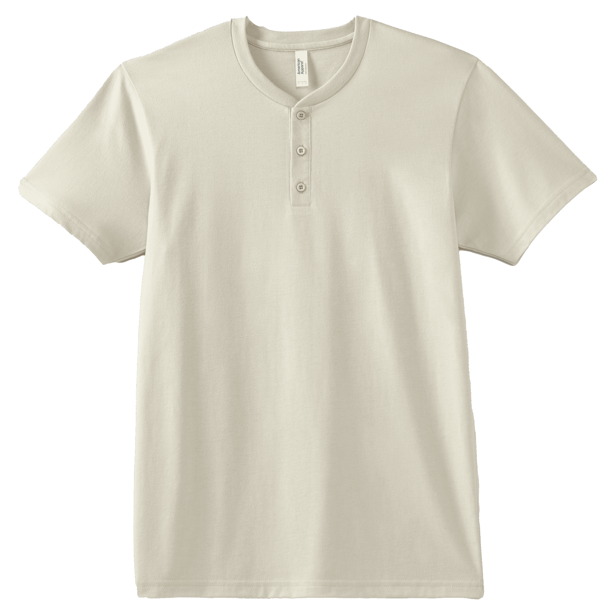 2004CVC American Apparel CVC Unisex Henley T-shirt - Image 5
