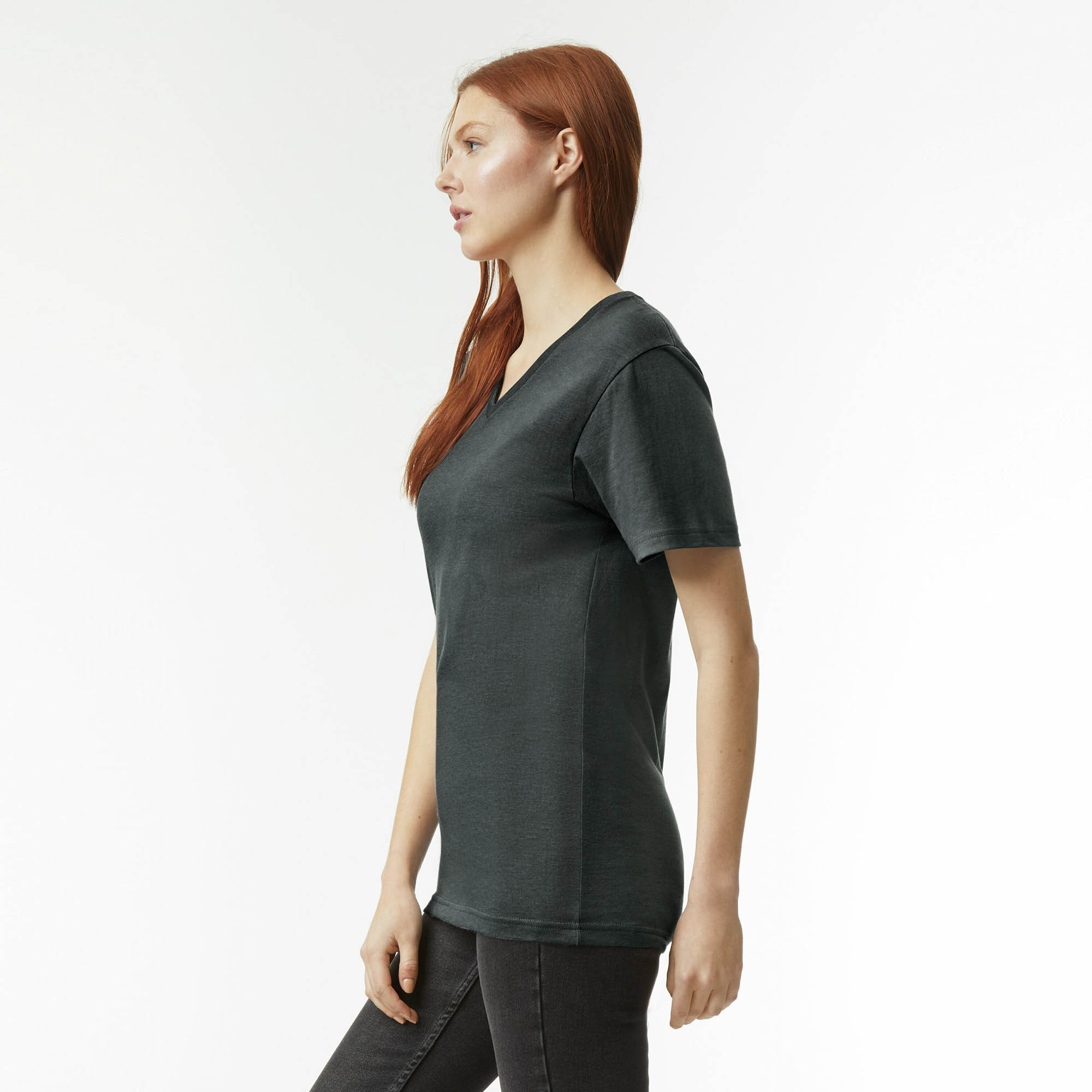 2006CVC American Apparel CVC Unisex V-neck T-shirt - Image 5