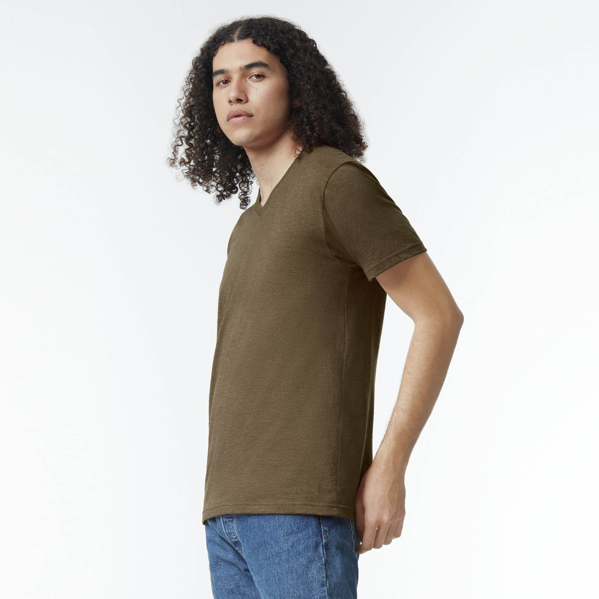 2006CVC American Apparel CVC Unisex V-neck T-shirt - Image 6