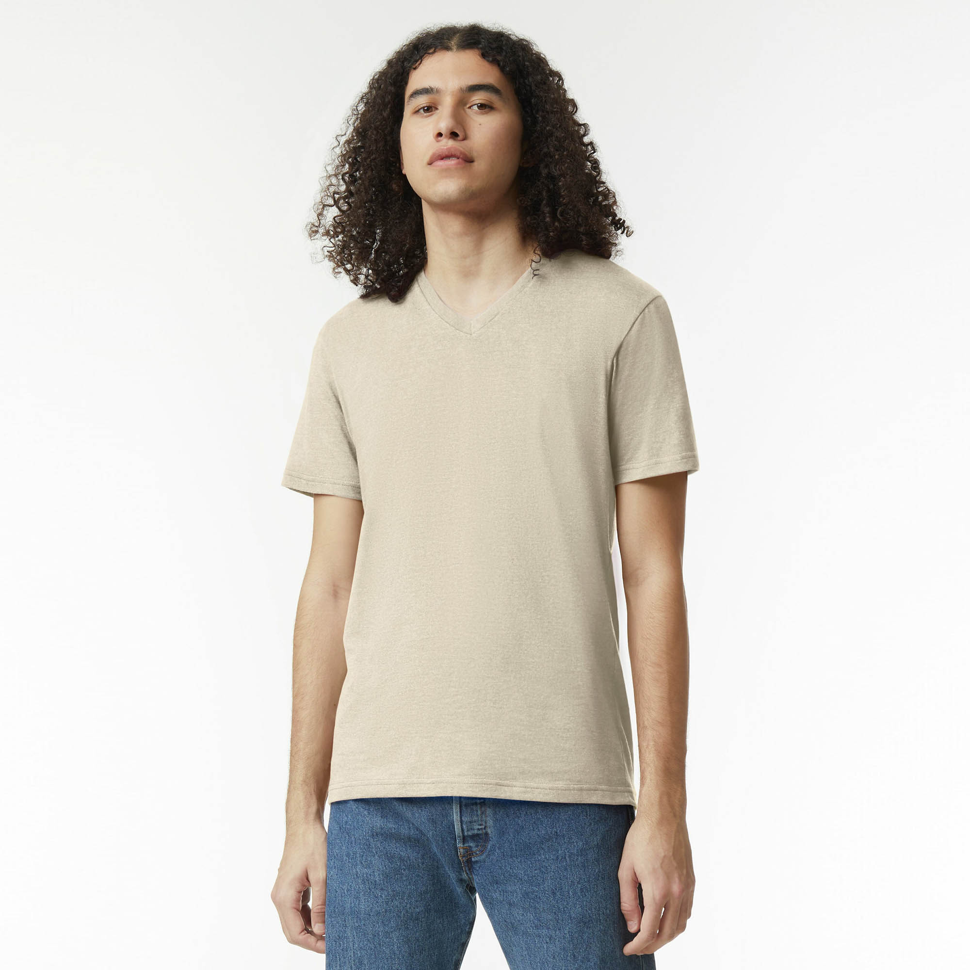 2006CVC American Apparel CVC Unisex V-neck T-shirt - Image 10