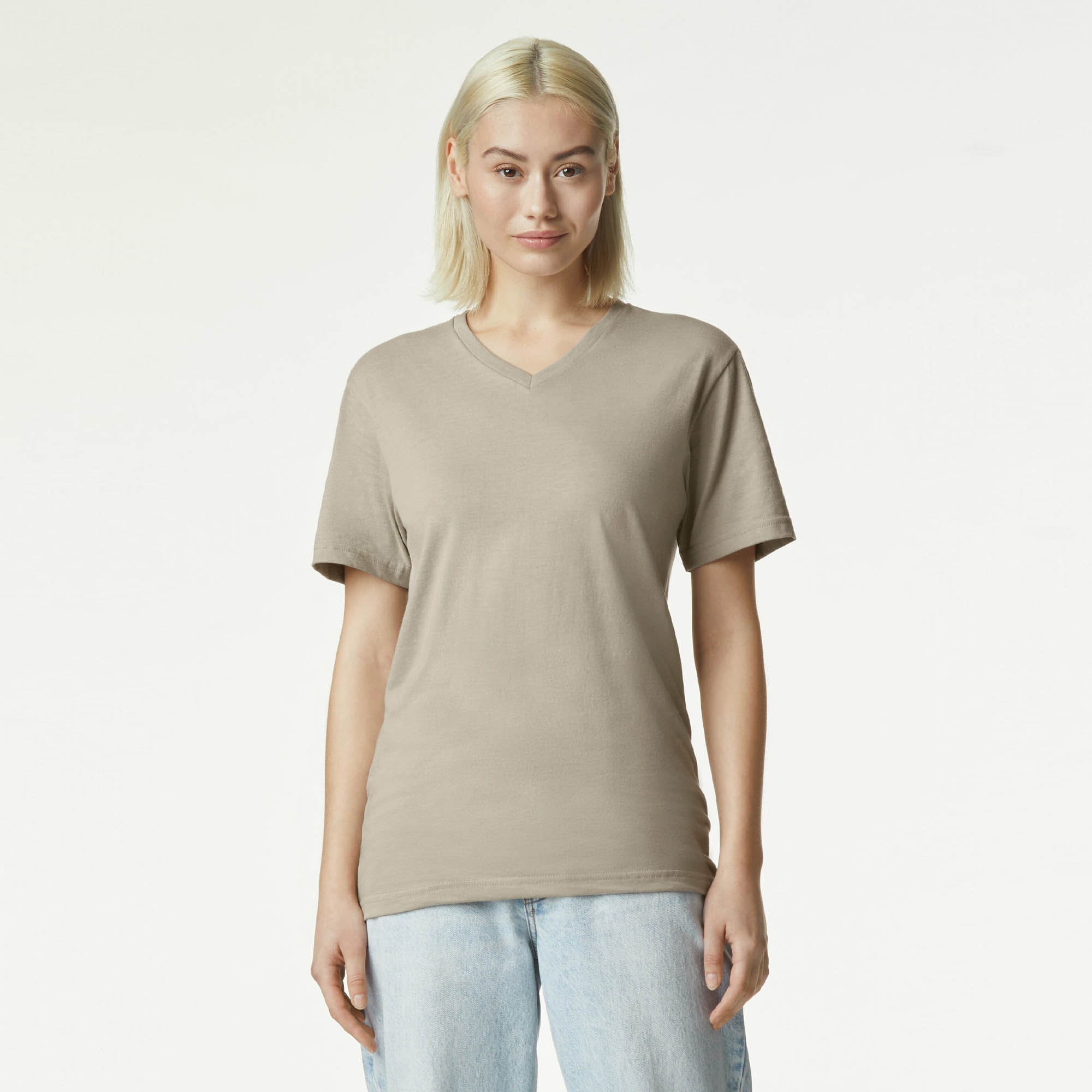 2006CVC American Apparel CVC Unisex V-neck T-shirt - Image 12