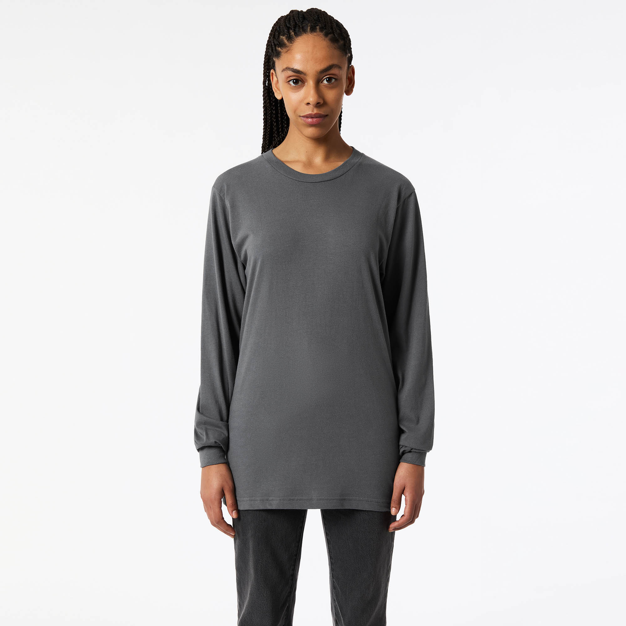 2007W American Apparel Cotton Long Sleeve Fine Jersey T-shirt - Image 5