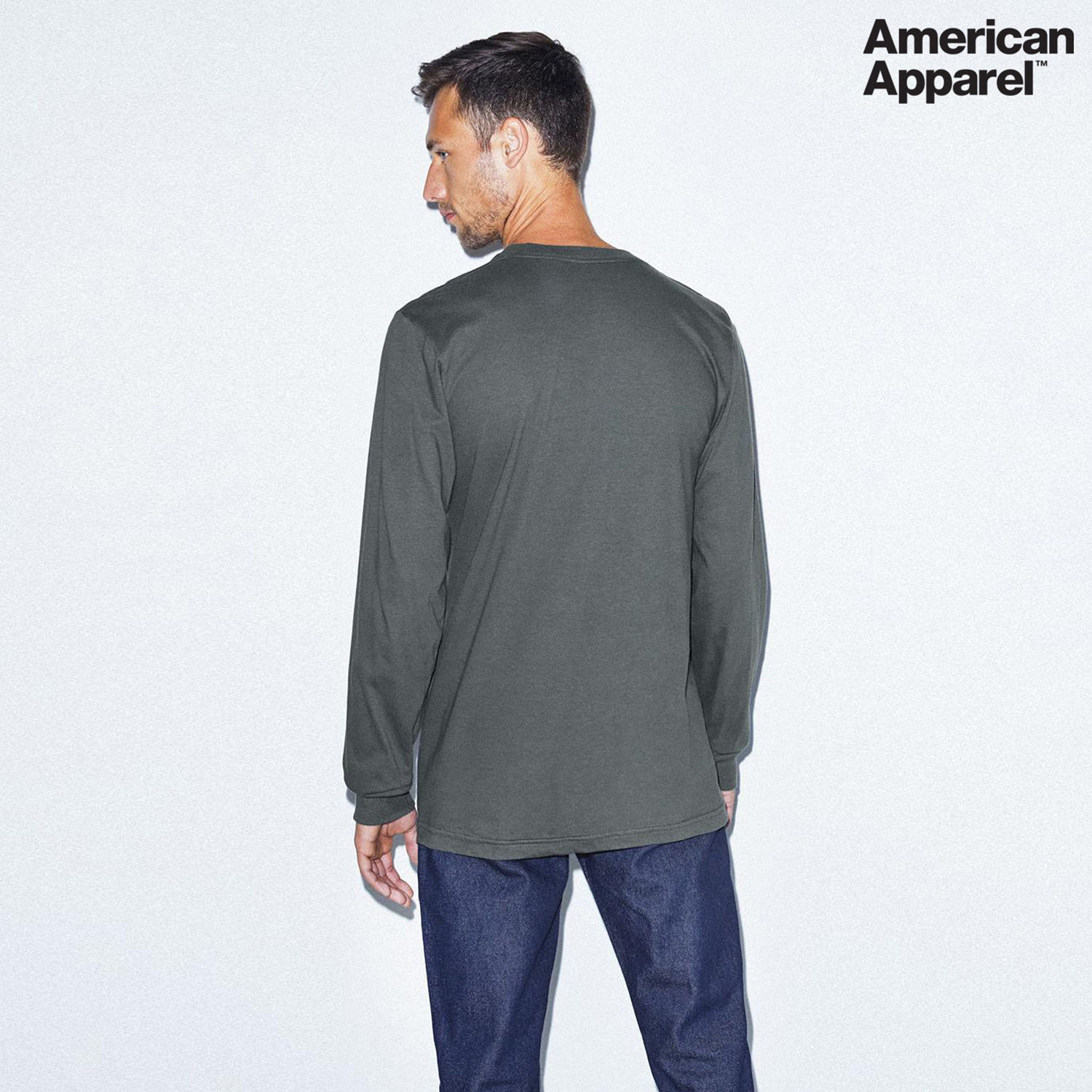 2007W American Apparel Cotton Long Sleeve Fine Jersey T-shirt - Image 7