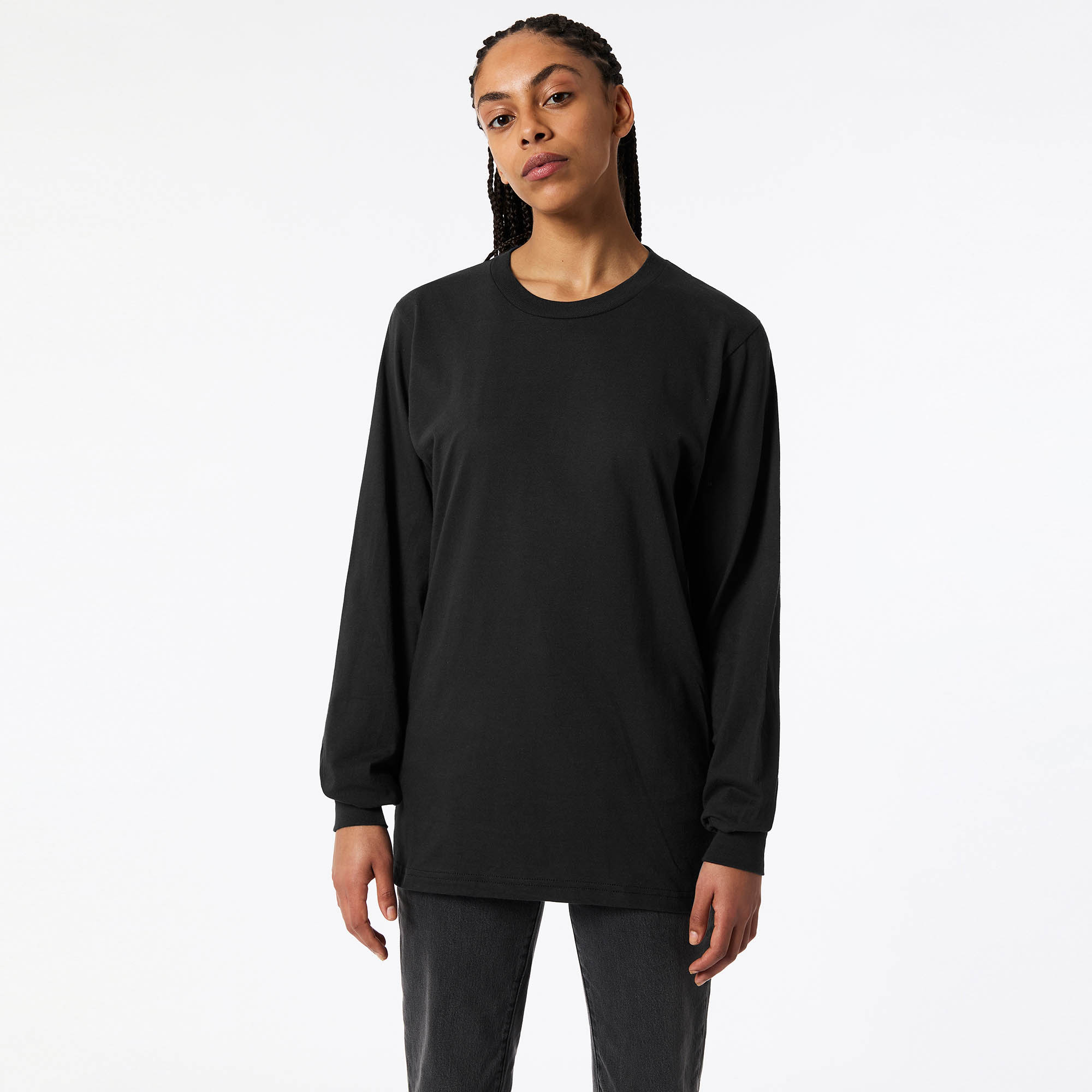 2007W American Apparel Cotton Long Sleeve Fine Jersey T-shirt - Image 12