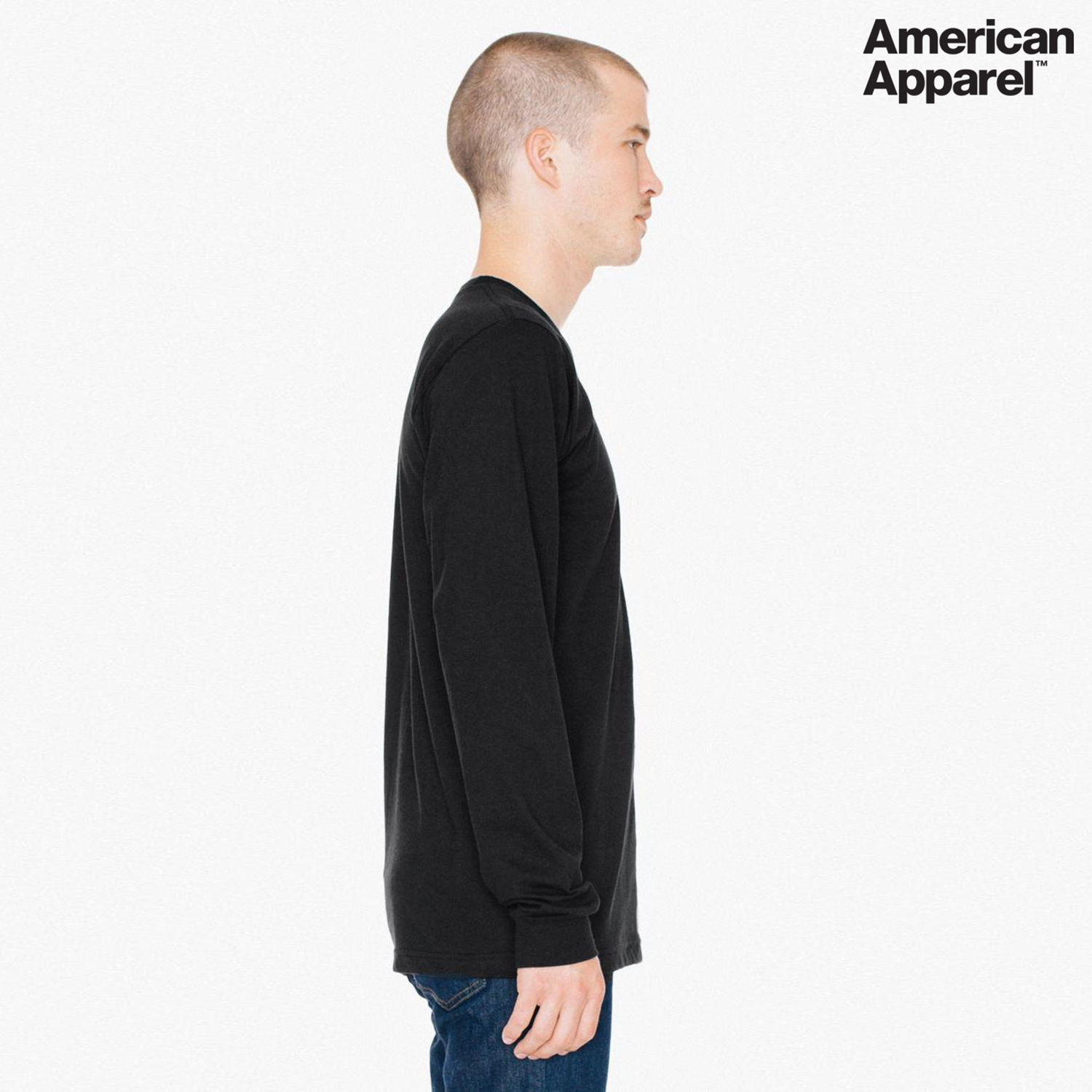 2007W American Apparel Cotton Long Sleeve Fine Jersey T-shirt - Image 14