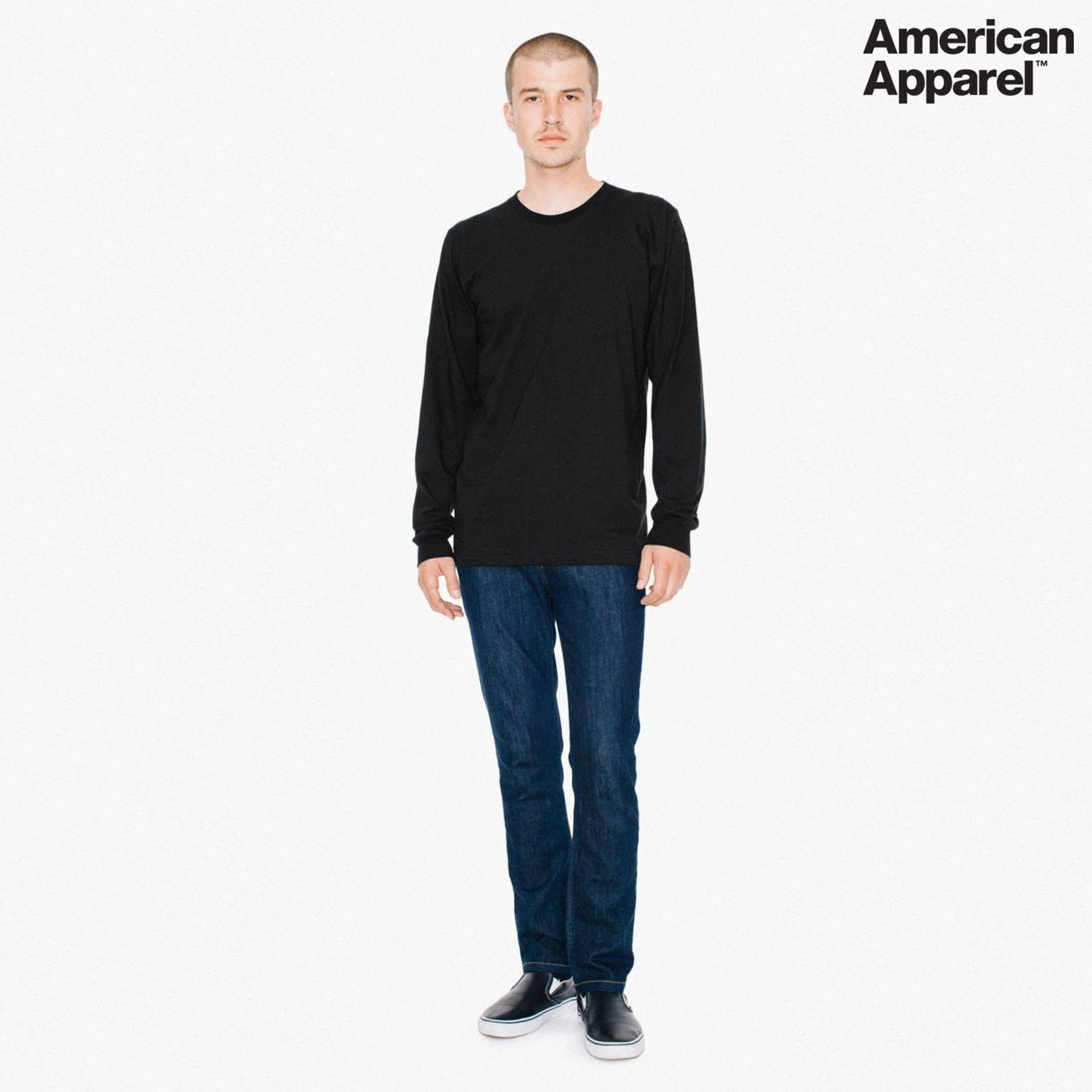 2007W American Apparel Cotton Long Sleeve Fine Jersey T-shirt - Image 16