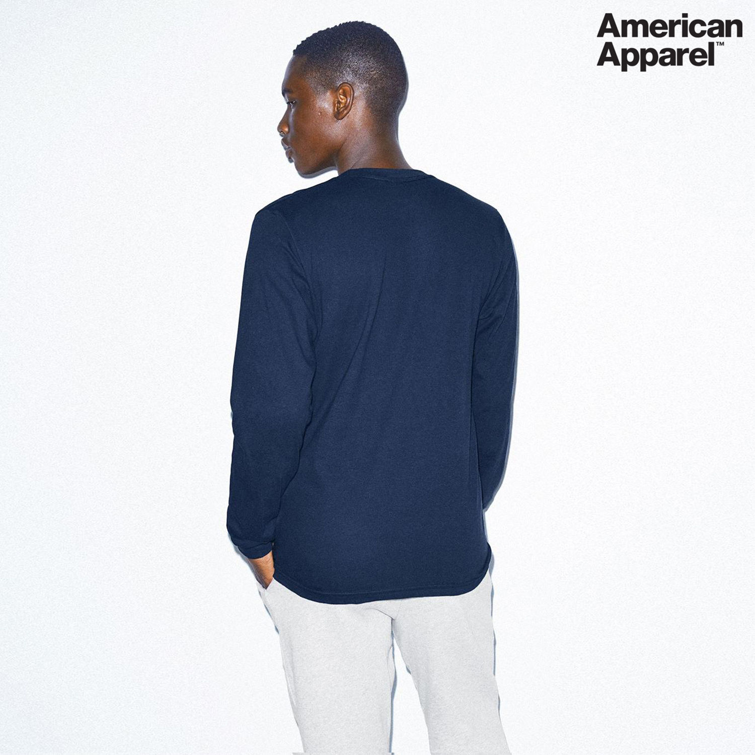 2007W American Apparel Cotton Long Sleeve Fine Jersey T-shirt - Image 19