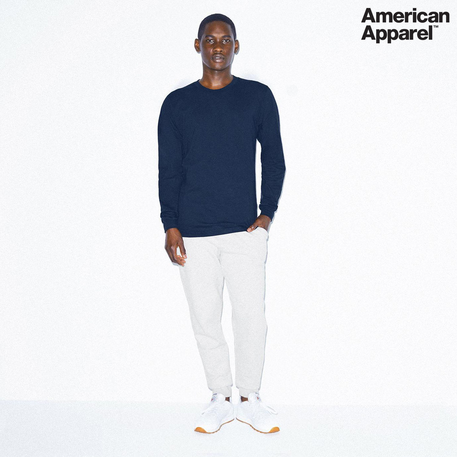 2007W American Apparel Cotton Long Sleeve Fine Jersey T-shirt - Image 20