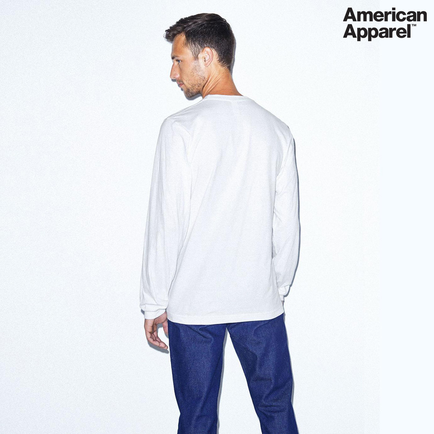 2007W American Apparel Cotton Long Sleeve Fine Jersey T-shirt - Image 30