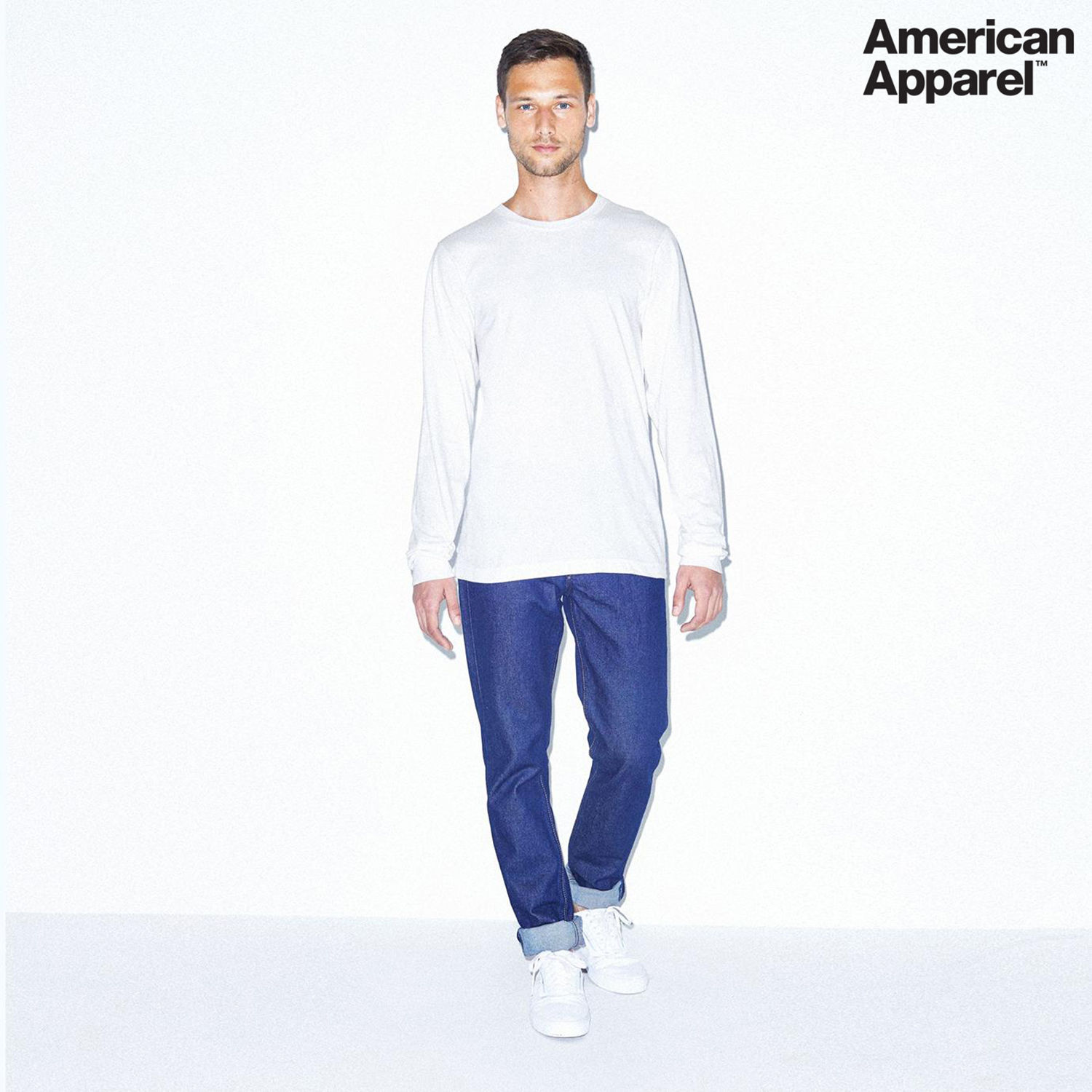2007W American Apparel Cotton Long Sleeve Fine Jersey T-shirt - Image 31
