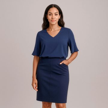 Womens Siena Bandless Pencil Skirt