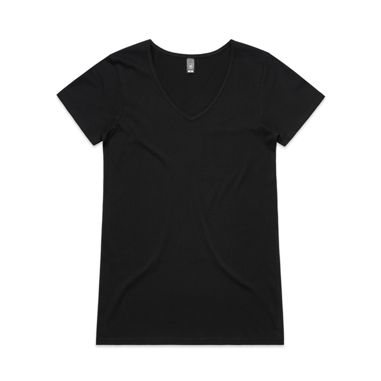 Wo's Bevel V Neck Tee - Image 3