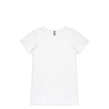 Wo's Bevel V Neck Tee