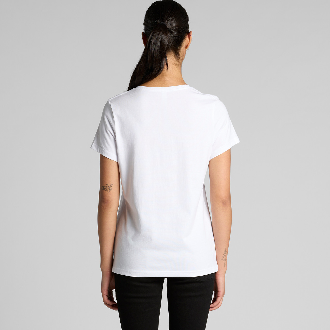Wo's Maple V Neck Tee - Image 3