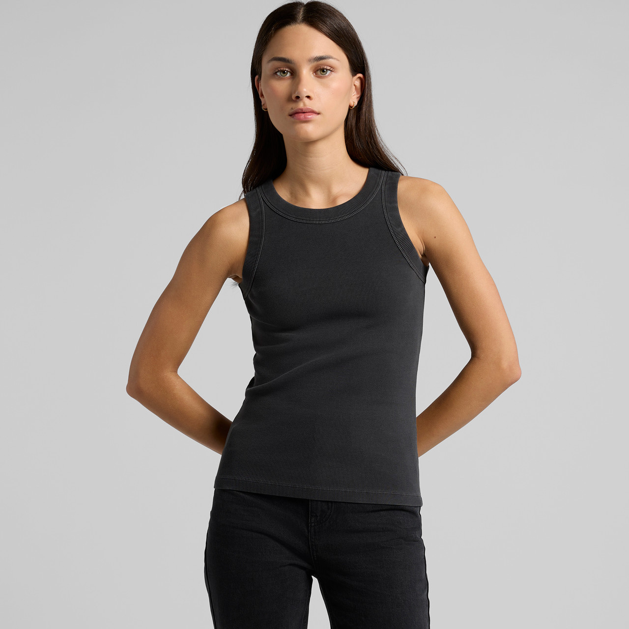 Wo's Faded Organic Rib Tank - Image 3