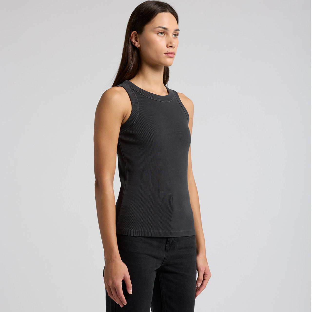 Wo's Faded Organic Rib Tank - Image 11