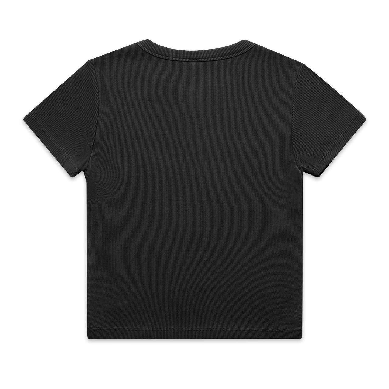 Wo's Faded Organic Rib Tee - Image 5