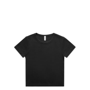 Wo's Faded Organic Rib Tee