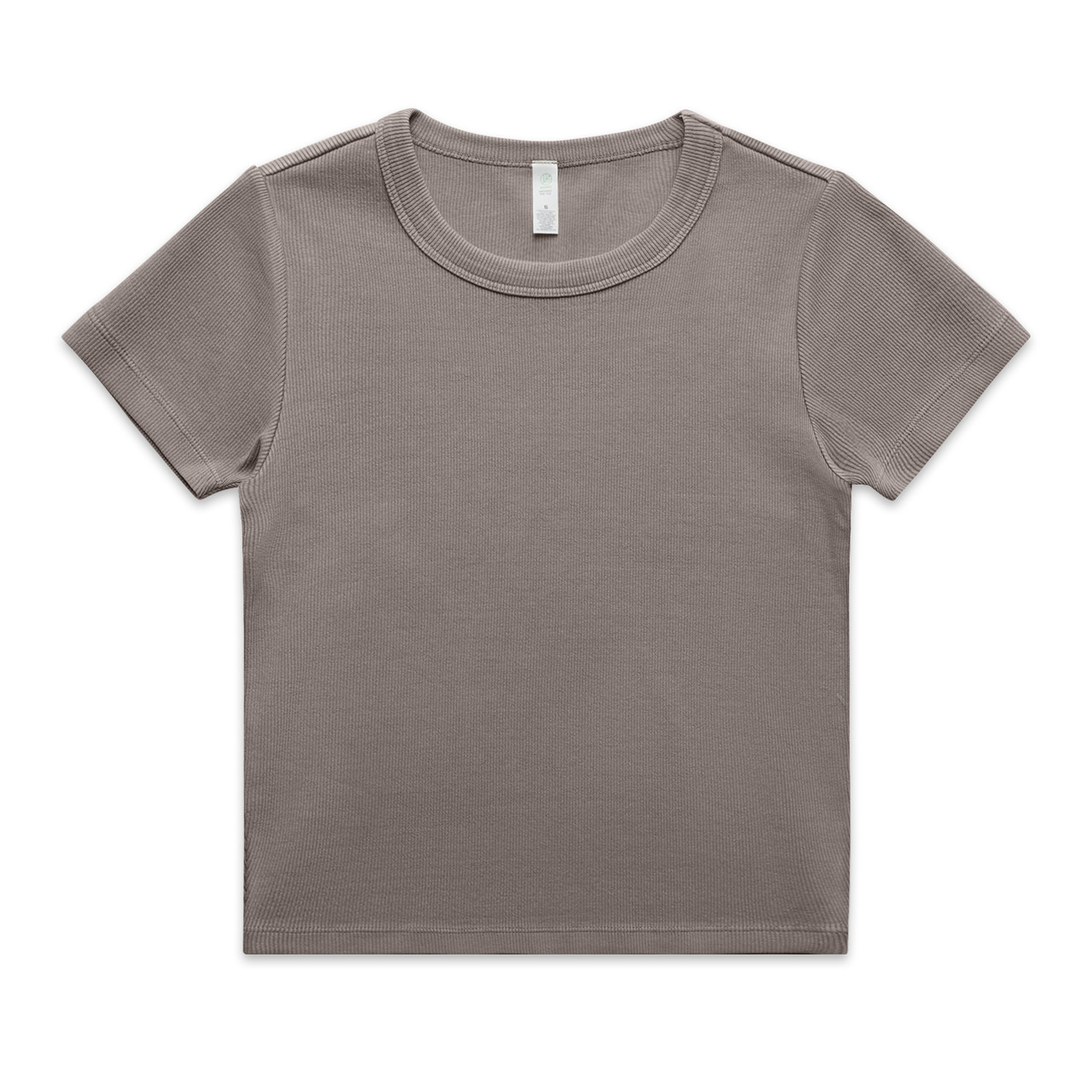 Wo's Faded Organic Rib Tee - Image 6