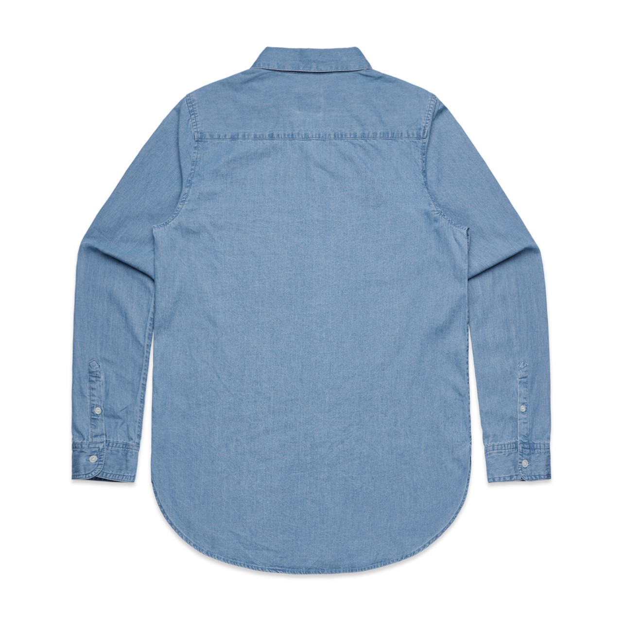 Wo's Blue Denim Shirt - Image 4