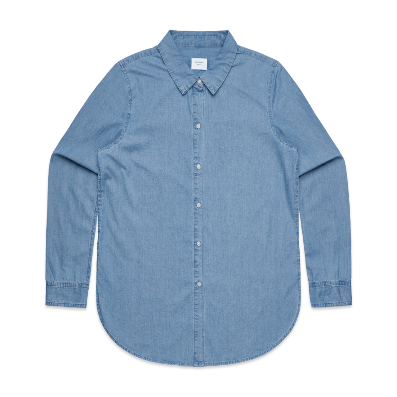 Wo's Blue Denim Shirt - Image 5