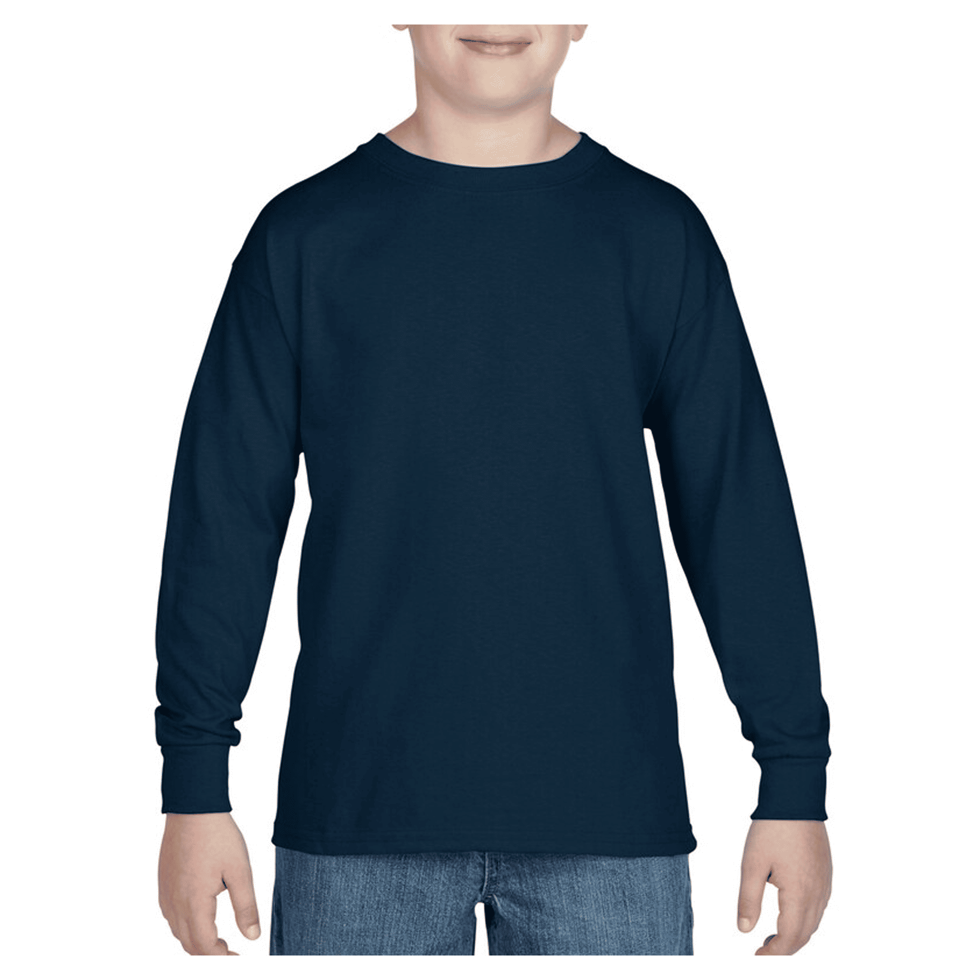 5400B Gildan Heavy Cotton Youth Long Sleeve T-shirt - Image 5