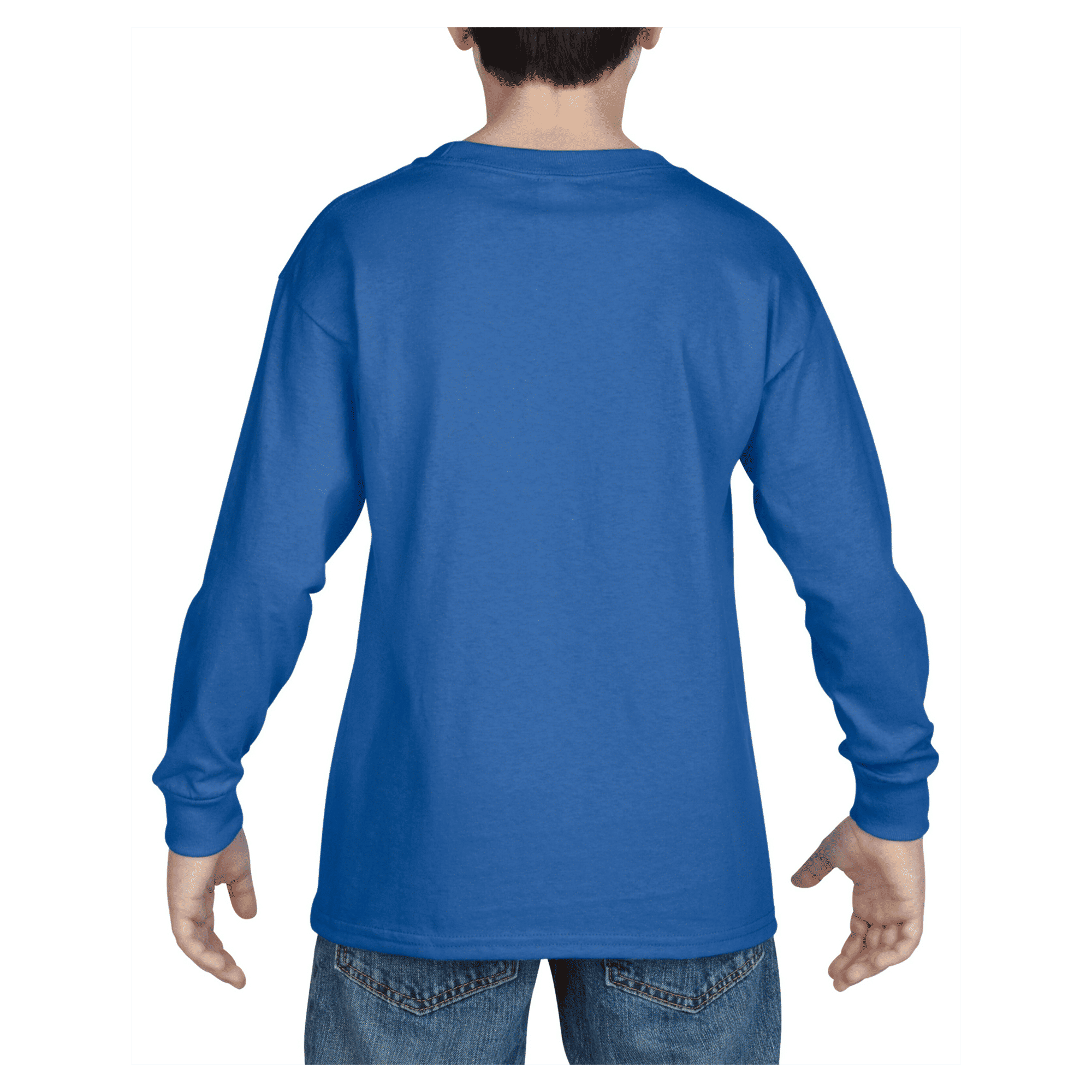 5400B Gildan Heavy Cotton Youth Long Sleeve T-shirt - Image 10