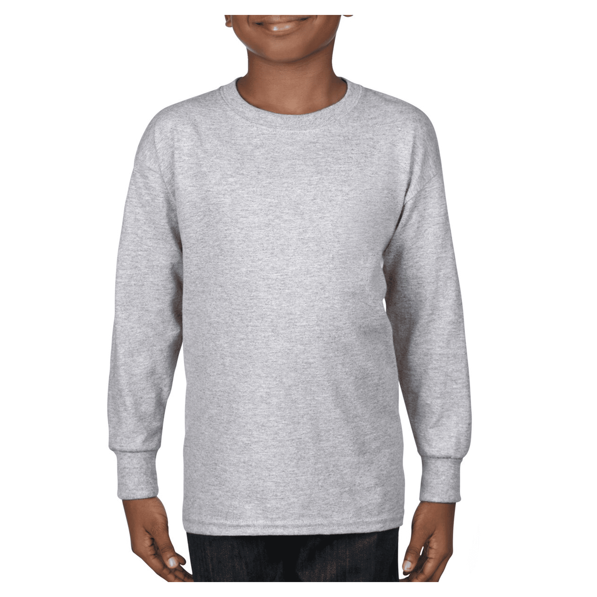 5400B Gildan Heavy Cotton Youth Long Sleeve T-shirt - Image 11