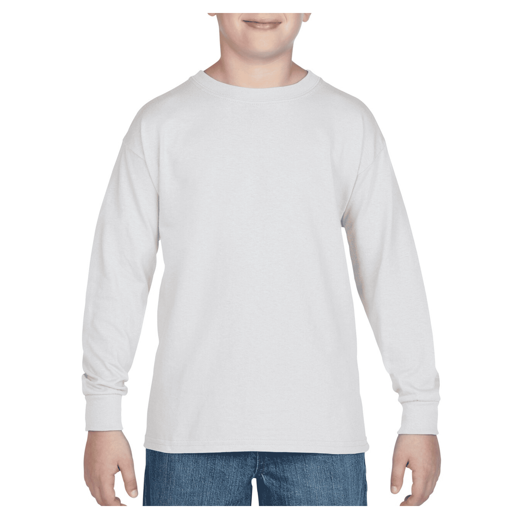 5400B Gildan Heavy Cotton Youth Long Sleeve T-shirt - Image 13