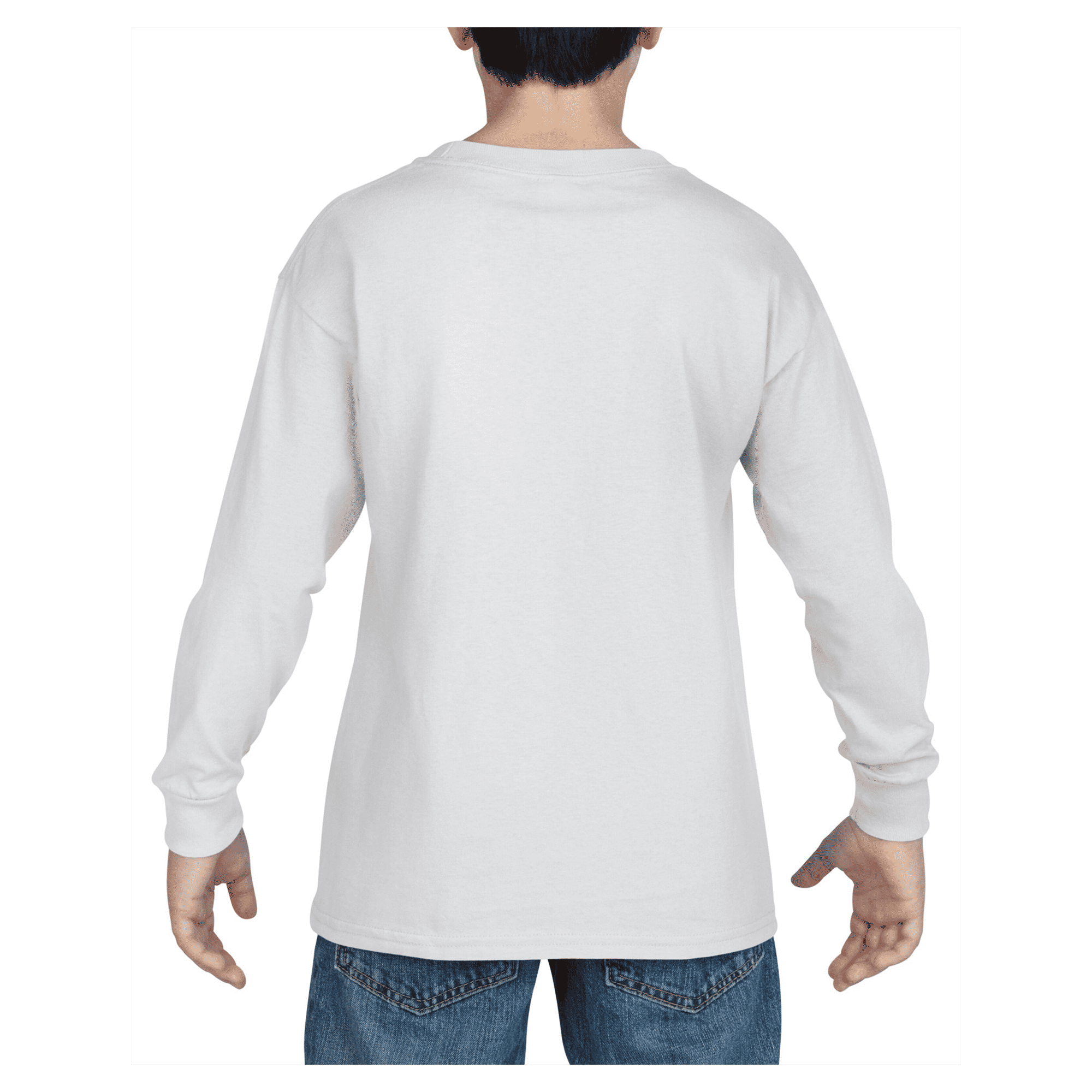 5400B Gildan Heavy Cotton Youth Long Sleeve T-shirt - Image 14